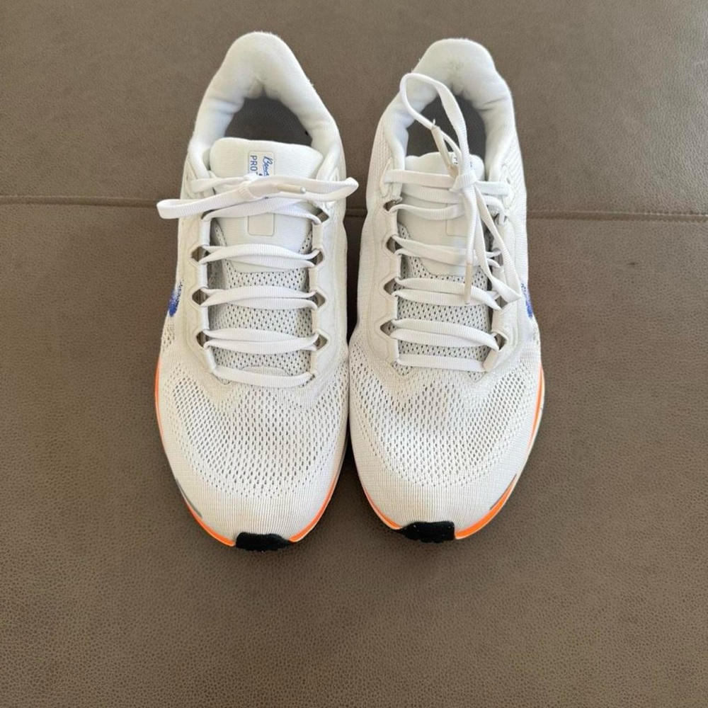 Nike White and Orange Athletic Shoes
